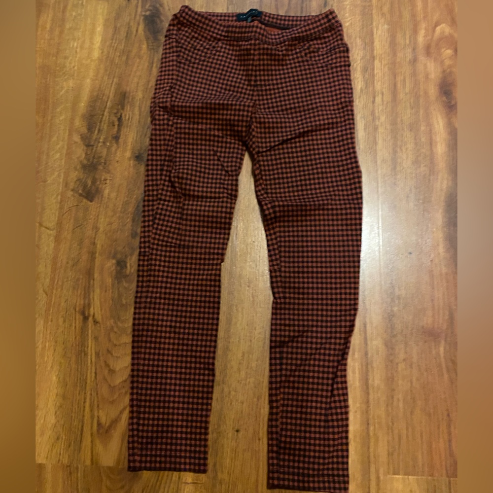 Sanctuary red & black check leggings size S